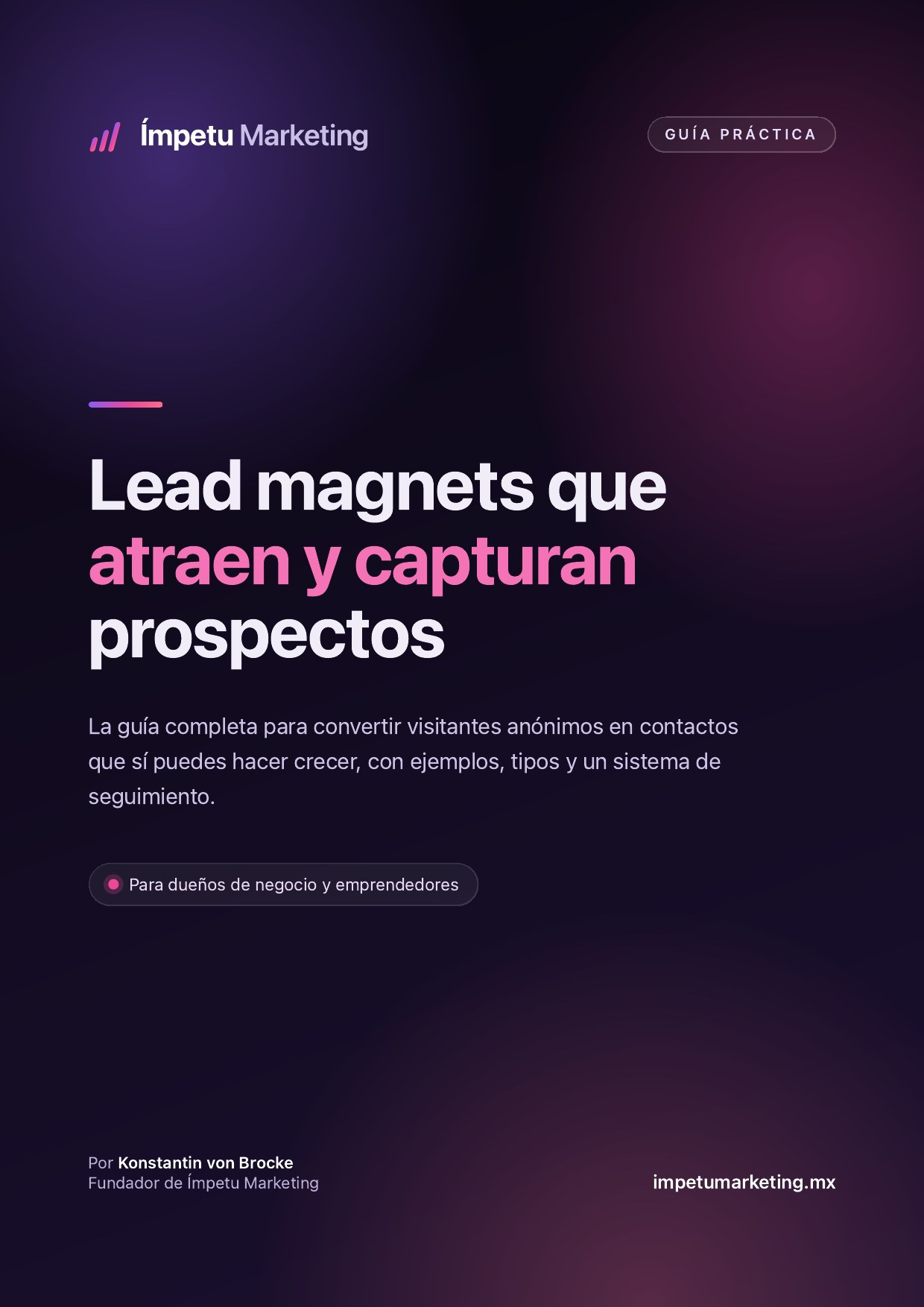 Portada: Lead magnets que atraen y capturan prospectos