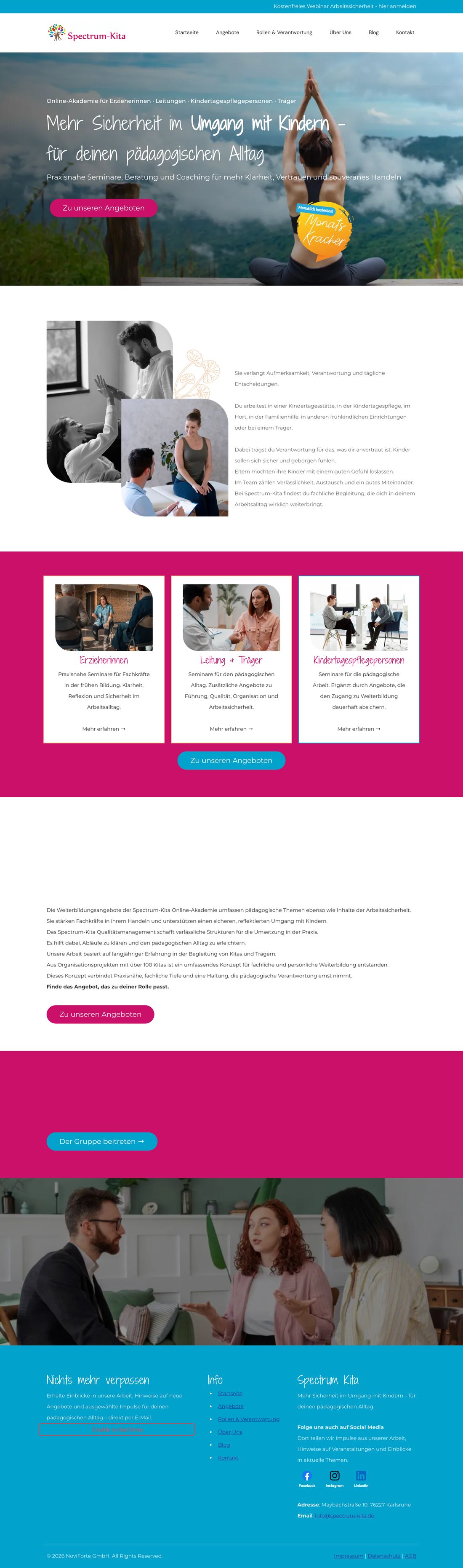 Sitio web de Spectrum Kita